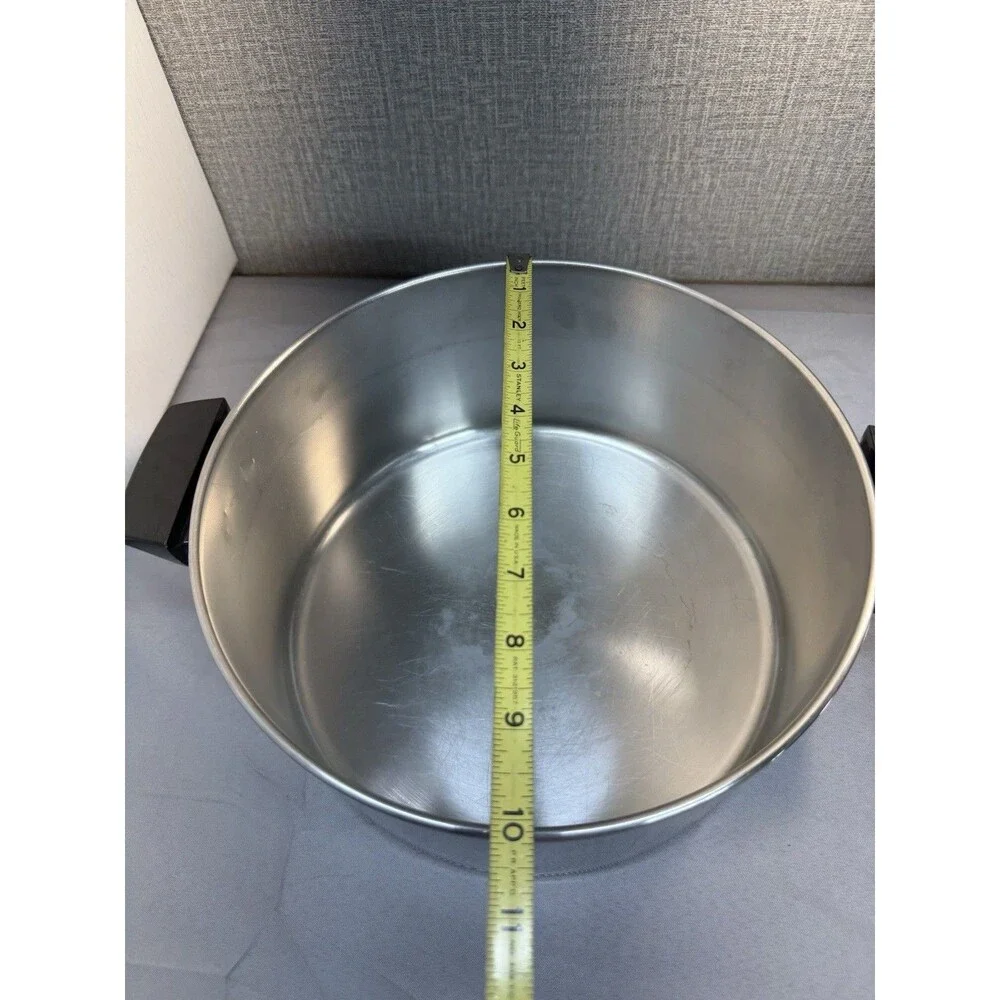 Revere Ware 1801 Tri-ply 6QT Quart 5.7L Stock Pot with Lid- Vintage